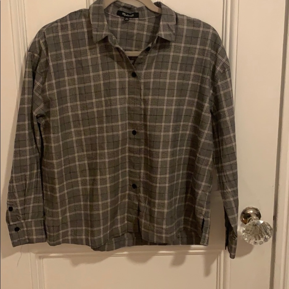 Madewell plaid blouse!